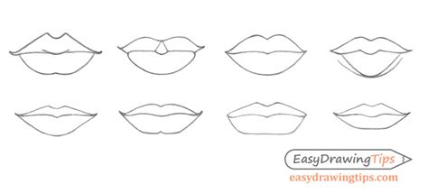 How to Draw Different Types of Lips - EasyDrawingTips