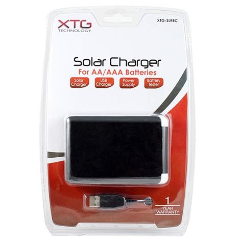 AA and AAA Solar Battery Charger - Charge Your Batteries Via USB or Sun ...