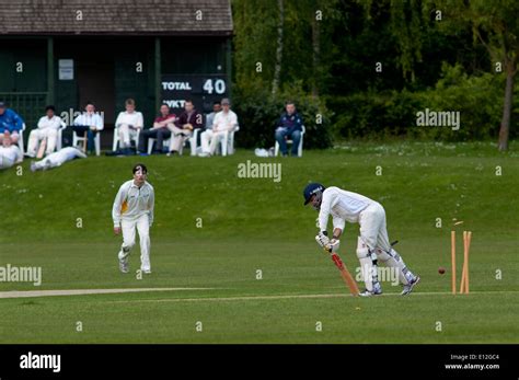 University sport, men`s cricket at Warwick University, England, UK ...