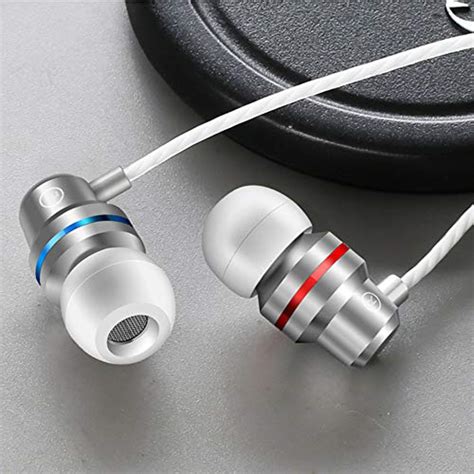 Earbuds Ear Buds in Ear Headphones Wired Earphones with Microphone Mic Stereo and Volume Control ...