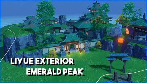 Emerald Peak Liyue Exterior | Serenitea Pot - Genshin Impact - YouTube