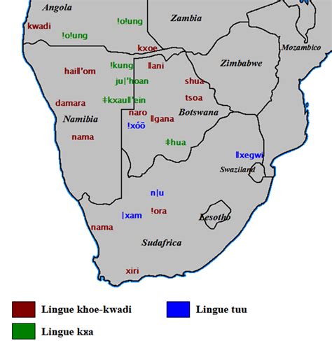 Khoisan languages historical | Mozambico, Lingua