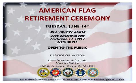 Flag Retirement Ceremony - Lower Southampton Township