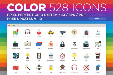 Basic Flat COLOR Icons | Creative Daddy