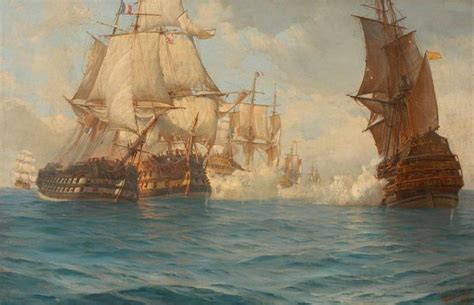 The Battle of Trafalgar, 21 October 1805 Painting | Thomas Jacques Somerscales Oil Paintings