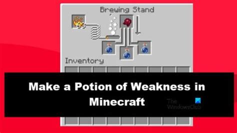 How to make Weakness Potion Recipe in Minecraft