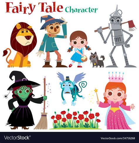 Fairy tales characters Royalty Free Vector Image