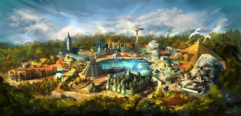 DC - World of Landmarks Theme Park Concept art