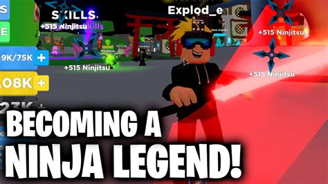 I became a NINJA LEGEND! (Roblox Ninja Legends) - YouTube