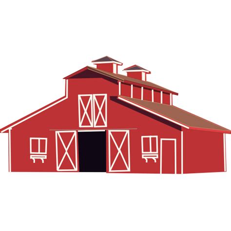 Farm house vector clip art | Free SVG