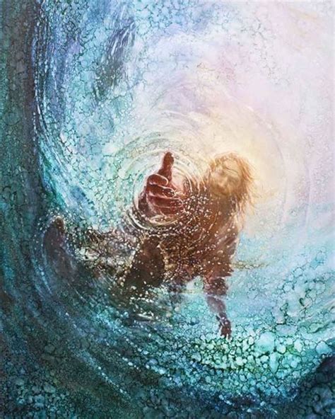 View prints, canvases, etc. of The Hand of God by Yongsung Kim. Features Jesus Christ reaching ...