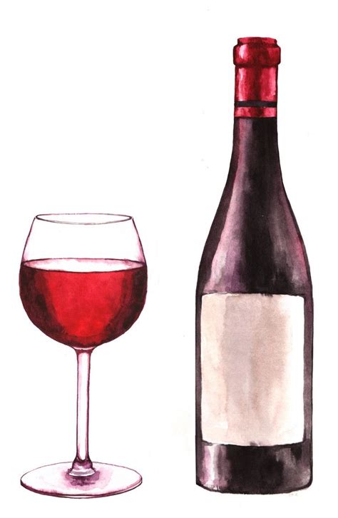 Wine Bottle And Glass Drawing at PaintingValley.com | Explore collection of Wine Bottle And ...