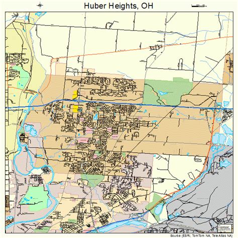 Huber Heights Ohio Street Map 3936610