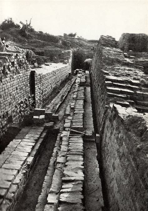 The 4500 year old water drainage system of Mohenjo-Daro is still functioning today. (Pakistan)