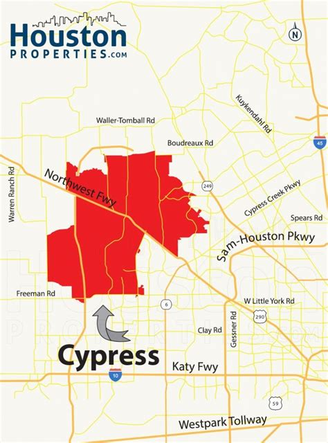 Cypress Tx Map | Great Maps Of Houston | Houston Neighborhoods, Real ...