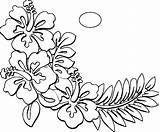 Free Coloring Pages Of Hawaiian Flowers Download  sketch template