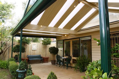 Verandah featuring colorbond frame and roofing with polycarbonate roof. Perfect for rear ...