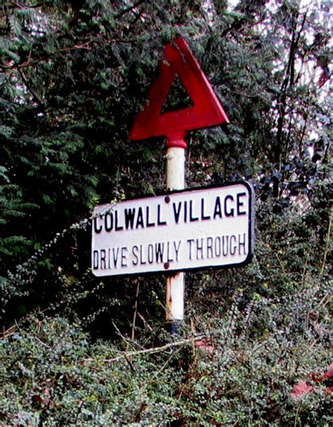 Old-style boundary sign, Colwall Village © Jaggery :: Geograph Britain and Ireland