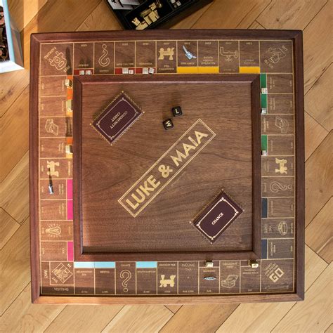 Bespoke, Luxury Wooden Monopoly Board - Etsy