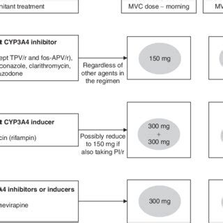 Dosage guide for maraviroc (MVC) according to the presence of... | Download Scientific Diagram