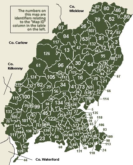 Wexford civil parishes