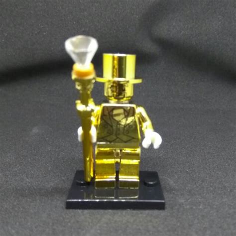 Lego Compatible Mr Gold Minifigure, Hobbies & Toys, Toys & Games on Carousell