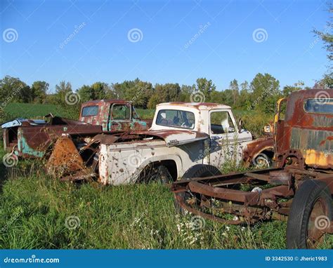 Junkyard Trucks Stock Photography | CartoonDealer.com #3342530