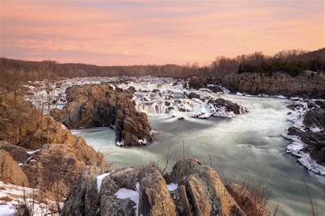 Pink Sunrise at Great Falls Park