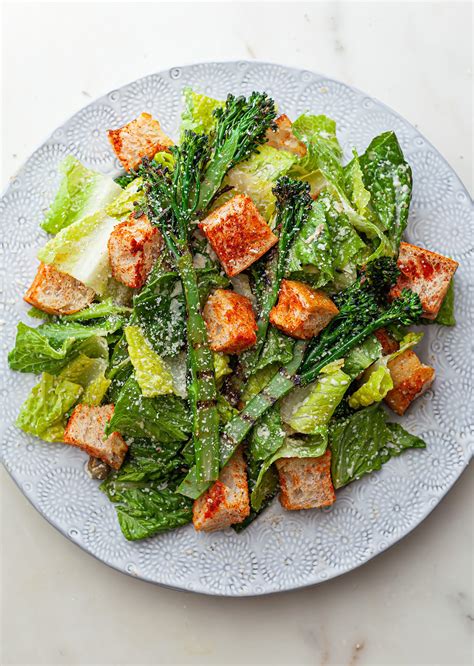 Charred Broccoli Caesar Salad - SO VEGAN