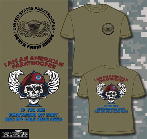 US Army Paratrooper 82nd Airborne 101st Fort Bragg Benning Campbell shirt - Hard Charger Apparel