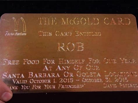 Real story behind McDonald’s Gold Card - Business Insider