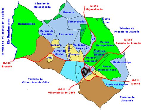 BOADILLA DEL MONTE - Situación Geográfica