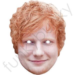 Ed Sheeran Singer Songwriter Celebrity Card Face Mask Made in The UK | eBay