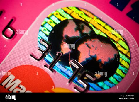 Hologram on Mastercard credit card Stock Photo - Alamy