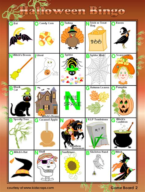 Best Printable halloween bingo cards with pictures numbers for Free | Funny Halloween Day 2020 ...