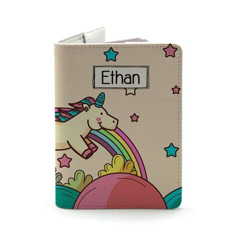 Kids Collection - Personalized Leather Passport Holder - LightBagTravel.com