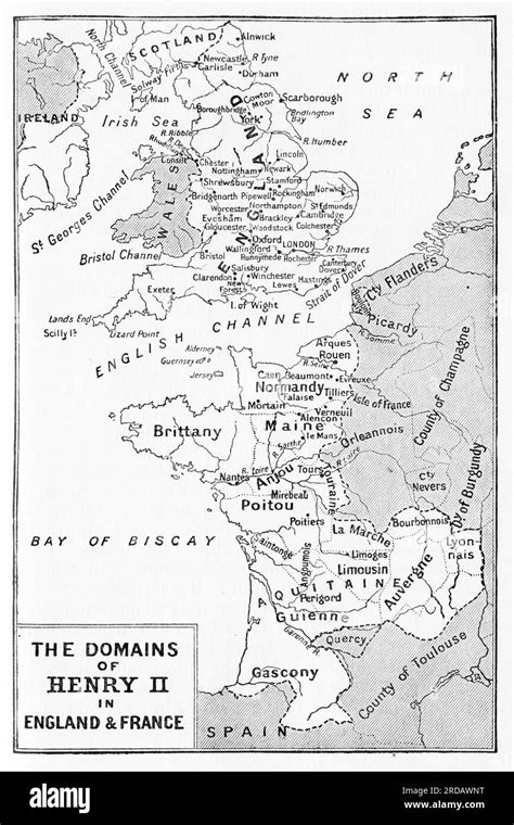 Map of france medieval Cut Out Stock Images & Pictures - Alamy