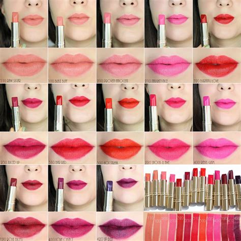 Estée Lauder Pure Color Love Lipsticks - Swatches of the 30 shades ...