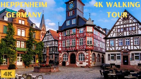 Heppenheim, Germany 4K walking tour. Explore this medieval town and ...