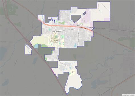 Map of St. Joseph city, Minnesota - Thong Thai Real