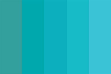 Turquoise-blue shades Color Palette