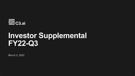 C3.ai, Inc. 2022 Q3 - Results - Earnings Call Presentation (NYSE:AI ...