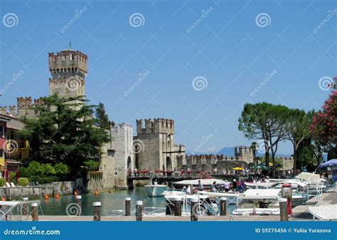 Sirmione Castle, Italy editorial photo. Image of destination - 59275456