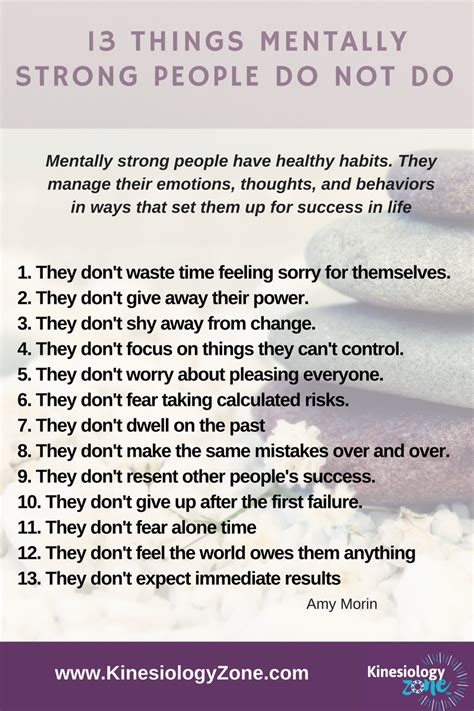 13 Things Mentally Strong People Don't Do - KinesiologyZone