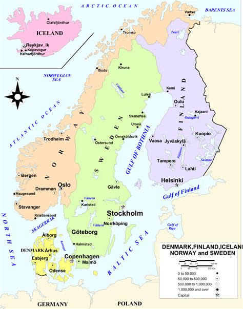 Scandinavia Map - ToursMaps.com