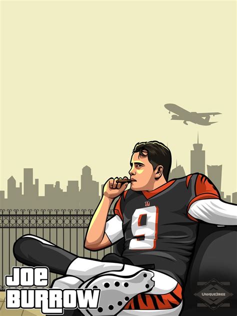 Joe Burrow Cincinnati Bengals Poster | Nfl football art, Cincinnati bengals, Bengals