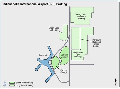 Indianapolis Airport Map | Color 2018