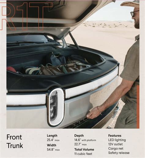 Rivian R1T cargo space is ready for any adventure: dimensions and ...