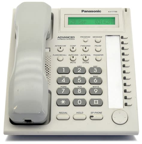 Panasonic KX-T7730 White 12-Button Single Line Digital Speakerphone (KX ...