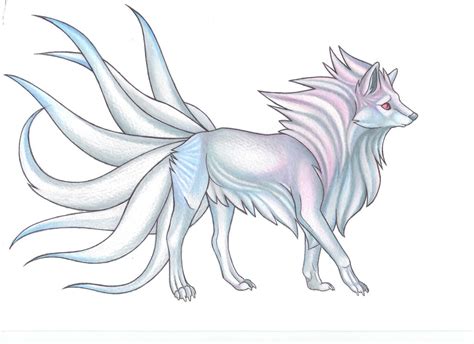 shiny mega ninetales by Mizehri on DeviantArt